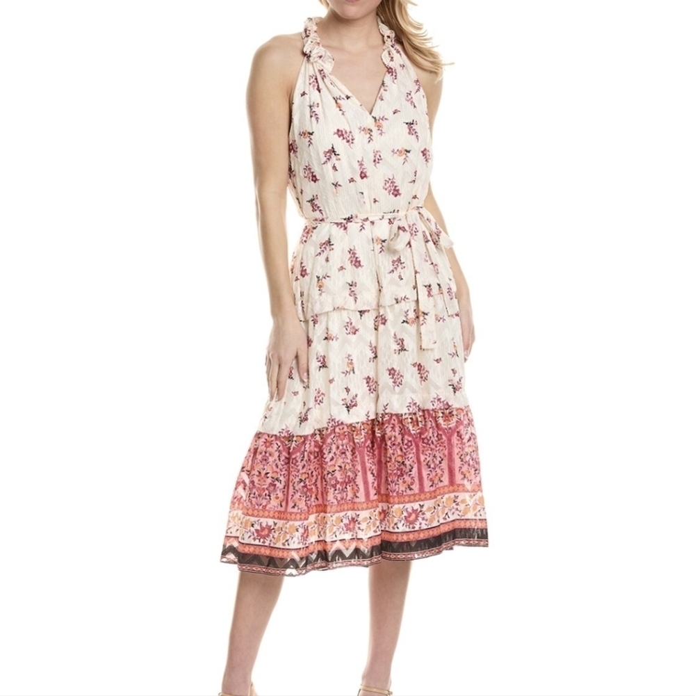 KOBI HALPERIN Johnson Halter Midi Dress